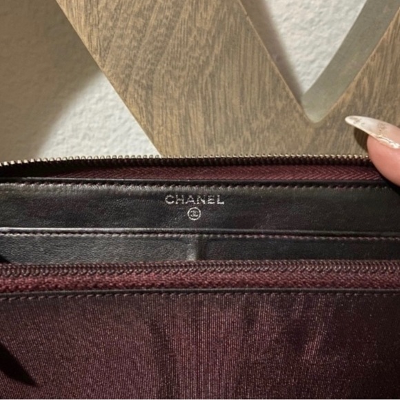 🖤 🥀Chanel Zip Wallet on Chain similar Double Zipper Quilted Diamond Stitch WOC - Picture 8 of 12